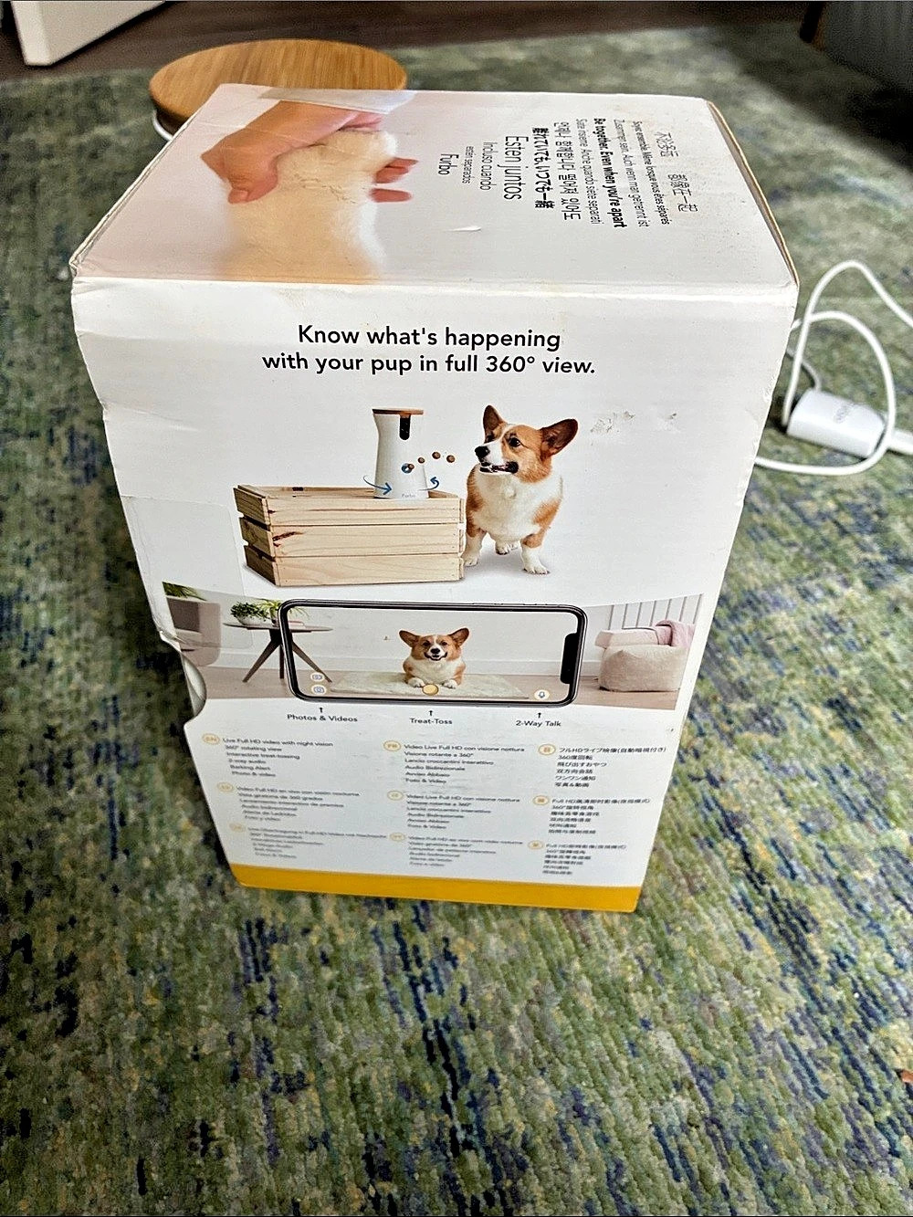 Furbo 360° Dog Camera White & Brown - Picture 3 of 3